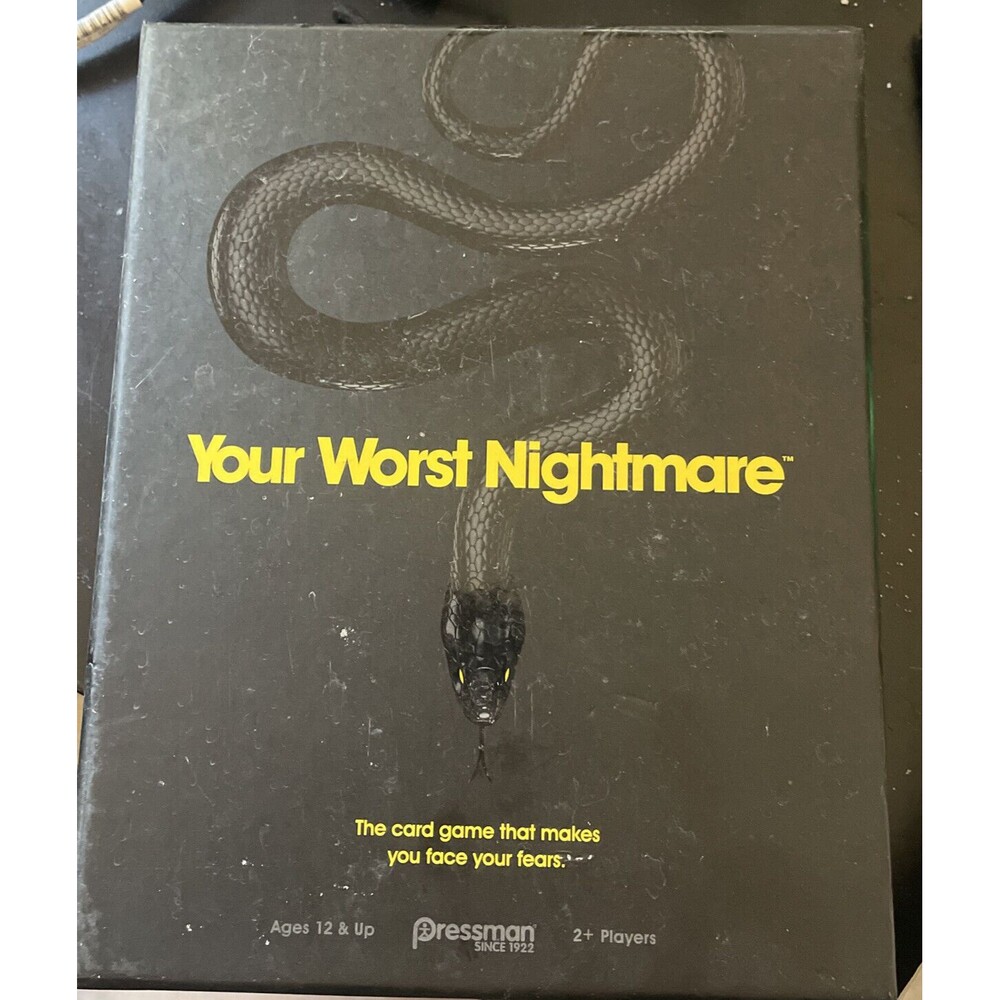 Your Worst Nightmare Card Game by PRESSMAN SCARY NIGHTMARES SPIDERS NEW